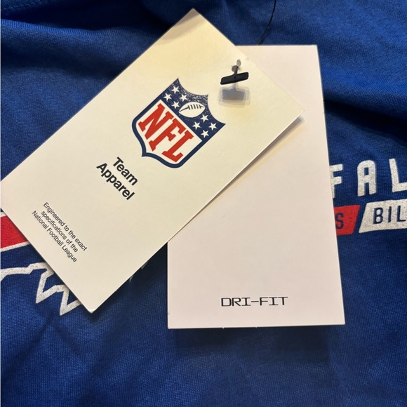 Buffalo Bills Mafia NFL Nike Dri-Fit Men’s Large L Polyester Wick Blue Shirt NWT - Picture 6 of 8